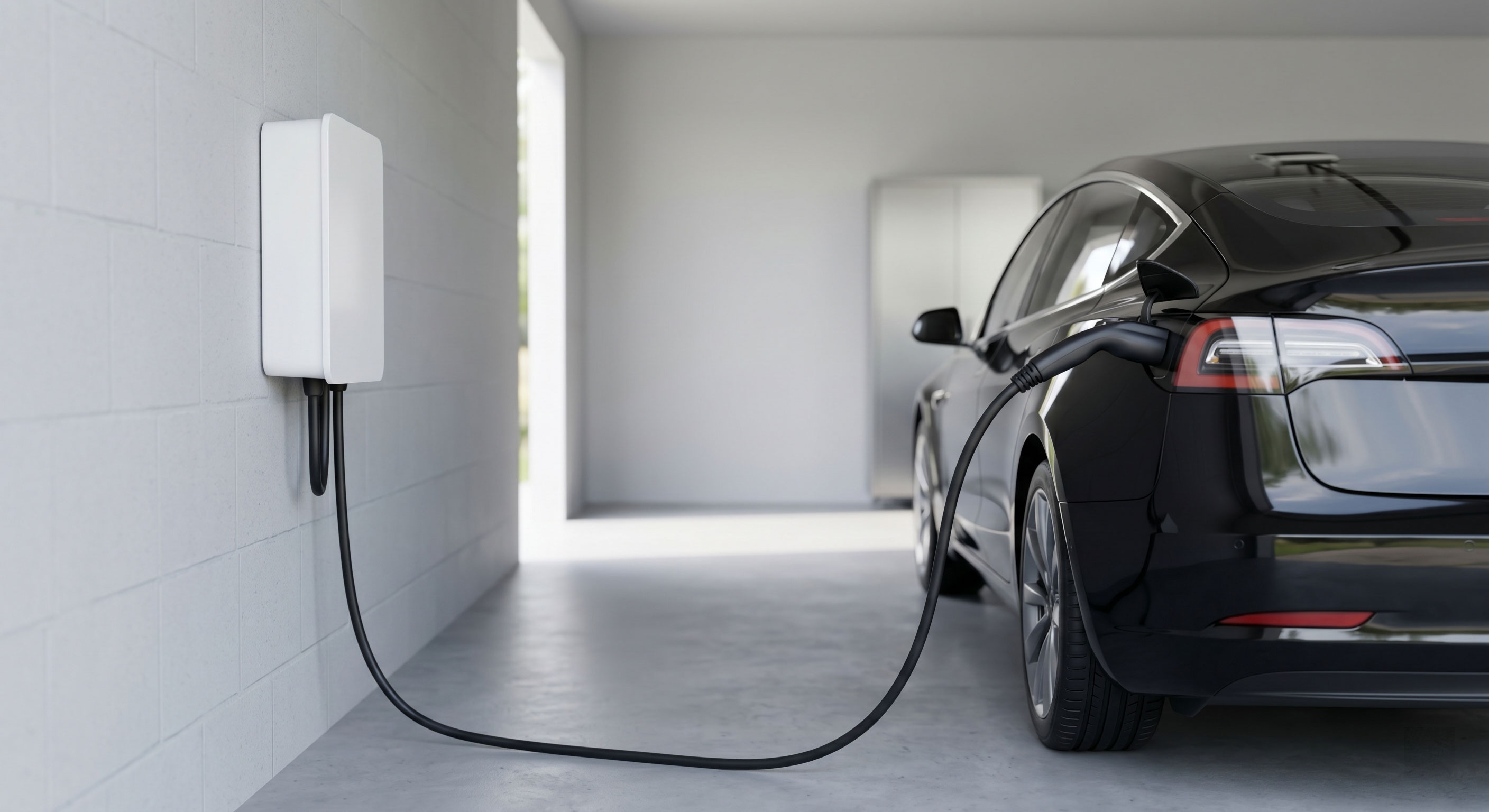 Elektroauto an Wallbox Ladestation